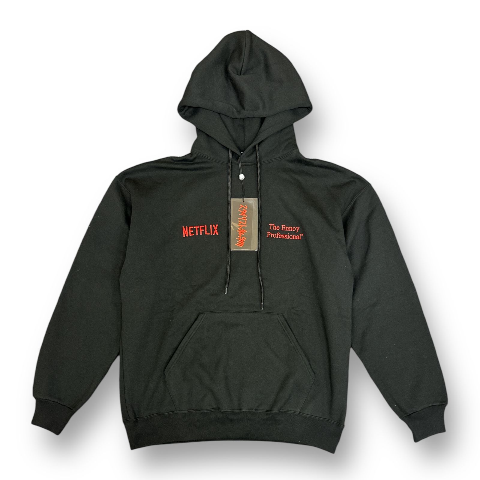 新品 ENNOY × スタイリスト私物 × NETFLIX 23AW Hoodie Sweat フーディー フーデッド パーカー スウェット エンノイ  ネットフリックス コラボ AW23BRENCT02NTL ブラック L 67519A6 - メルカリ