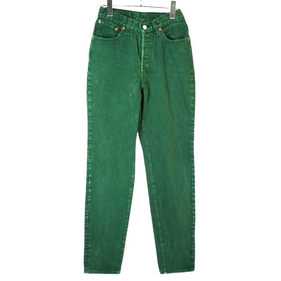 90s カナダ製 Levi’s 501 リーバイス カラーデニムパンツ グリーン Levi's - 90s カナダ製 Levi's 501 リーバイス カラーデニム