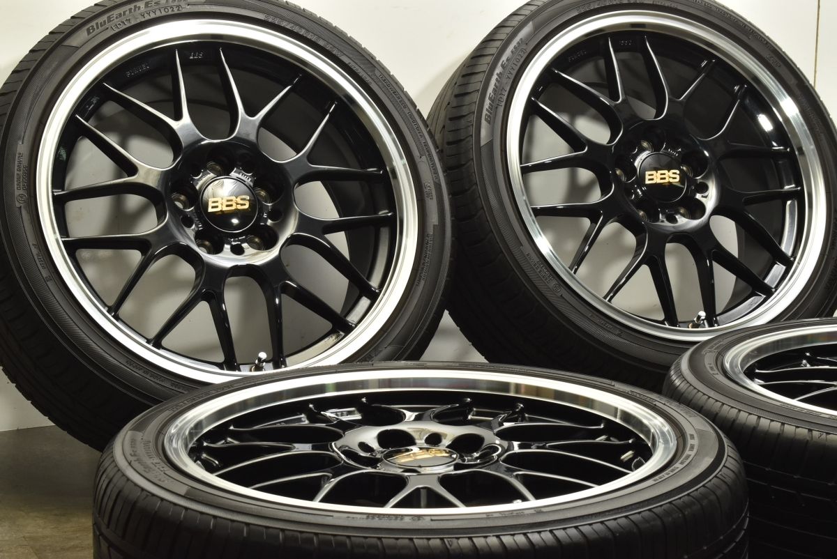 BBS RG703 鍛造ホイールセット BBS BBS アルミ鍛造1ピースホイール RG-R 8J-18 5H