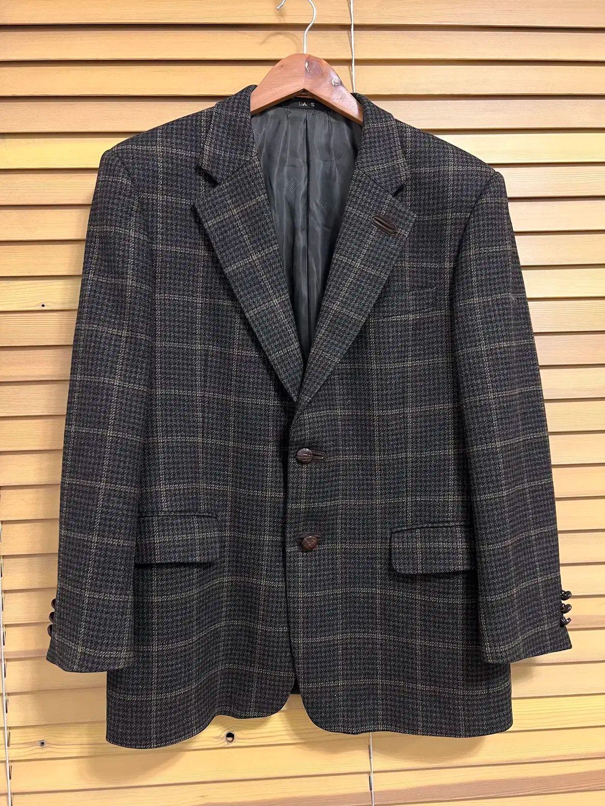 カーキブラウン チェック