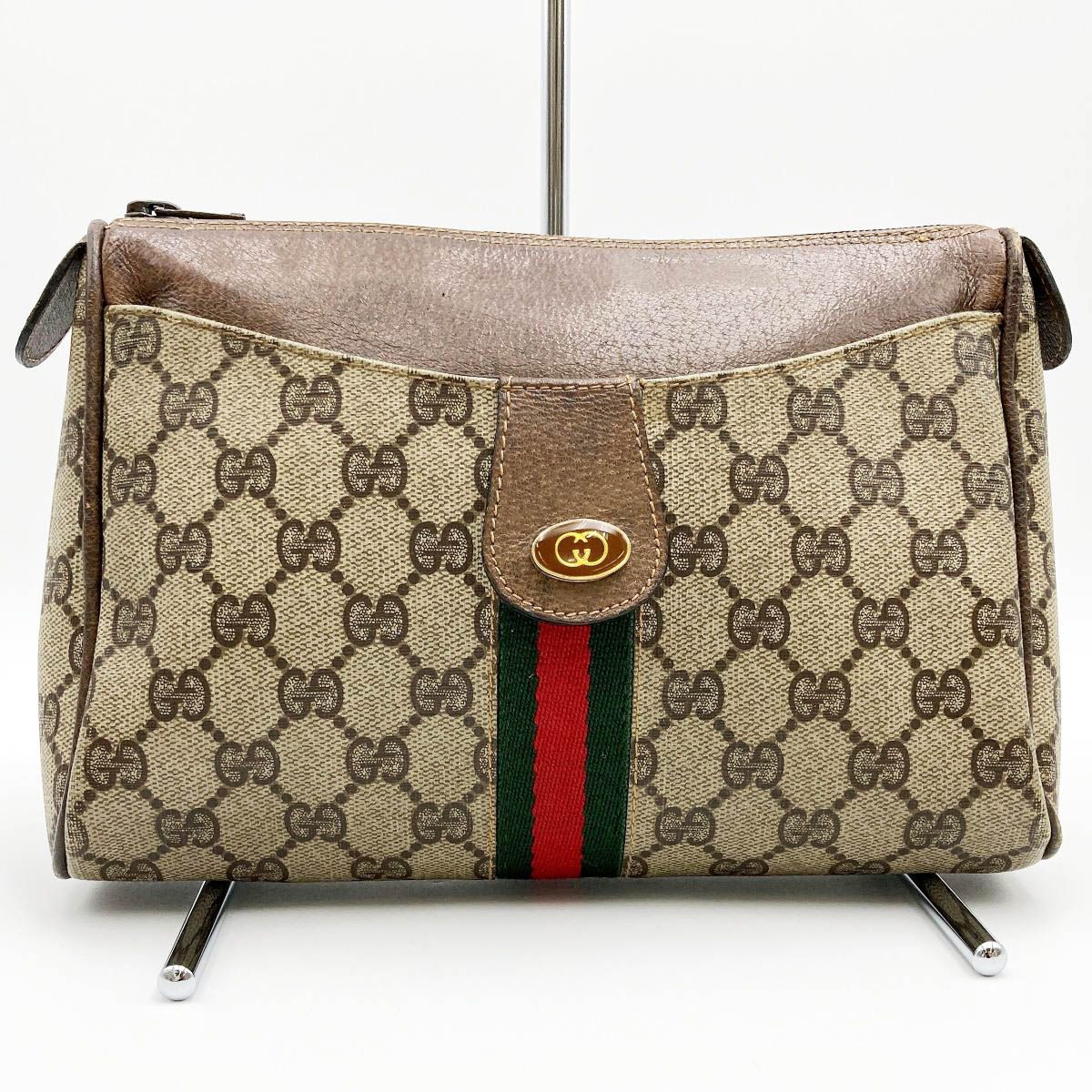 中美品 GUCCI グッチ オールドグッチ クラッチバッグ セカンドバッグ