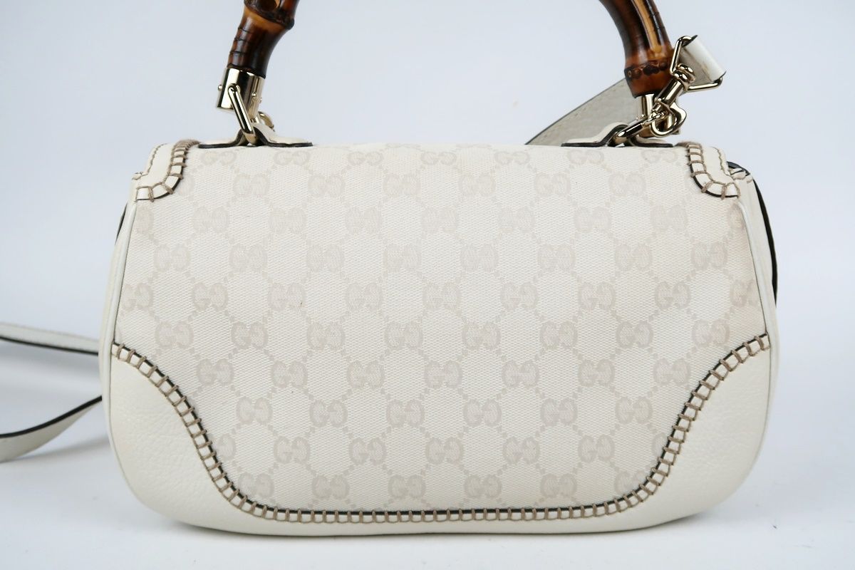美品】GUCCI グッチ GGキャンバス バンブー ターンロック 2WAY