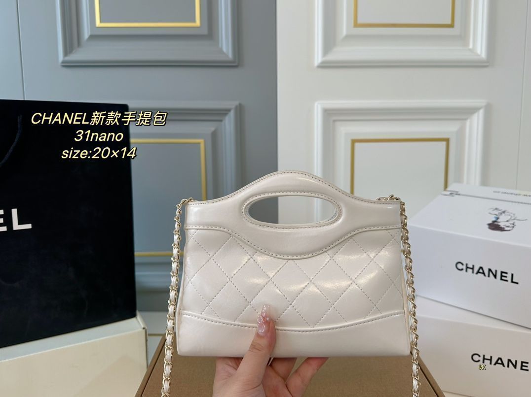 夏にぴったりデザイン♪【CHANEL】 31 nano バッグ シャネル31 ナノショッピングバッグ chanel ショルダー バッグ
