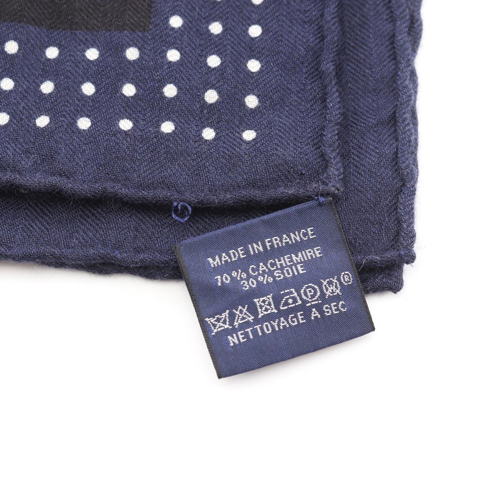 エルメス HERMES スカーフ カレジェアン カレ140 LES CLES ネイビー