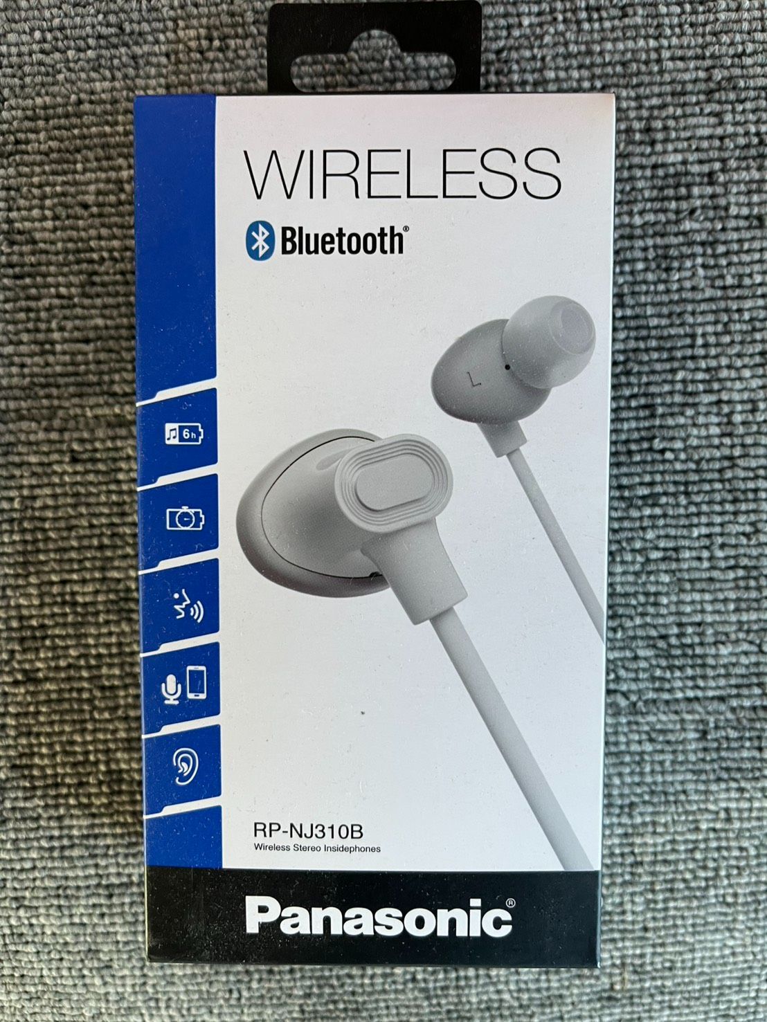 動作 なし Panasonic RP-NJ310B Bluetooth ワイヤレスイヤホン