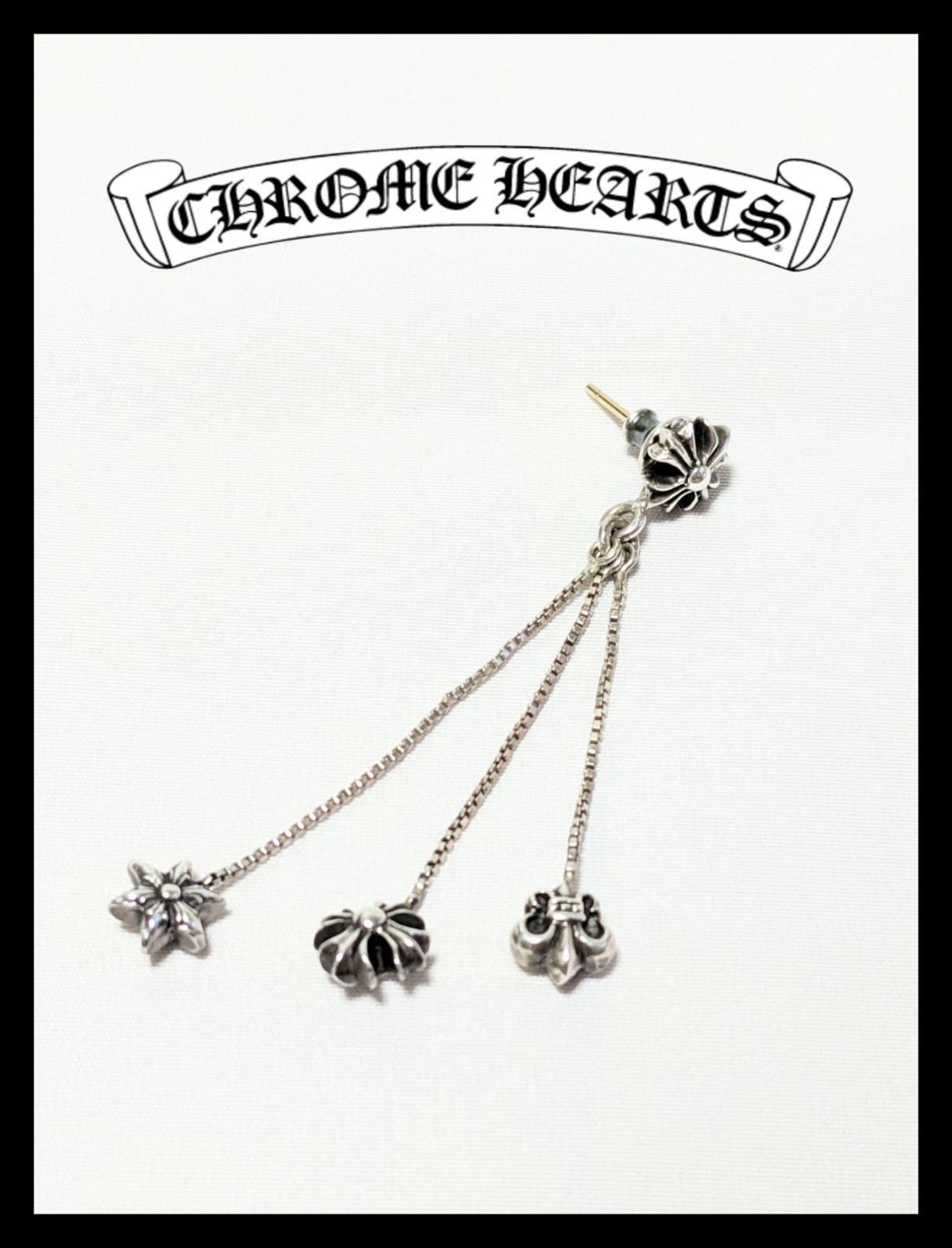 CHROME HEARTS Earrings JOJO 3 Charm 左耳用-