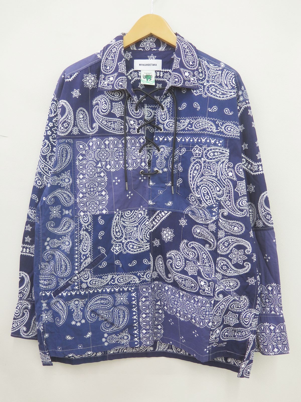 MIYAGIHIDETAKA×ELEPHANT BRAND ミヤギヒデタカ|エレファントブランド 19-050-464-0240 バンダナ プルオーバーシャツ