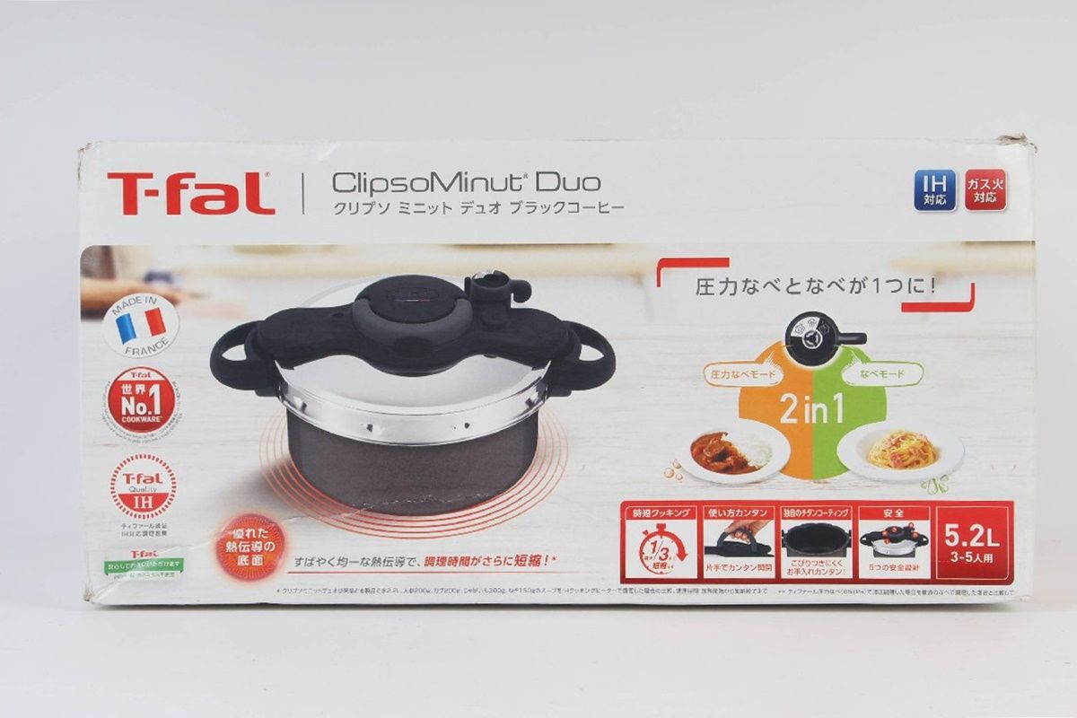 値下げ！ティファール⭐︎クリプソミニットデュオ　ブラックコーヒー 即納 ティファール クリプソミニット デュオ ブラックコーヒー 圧力鍋