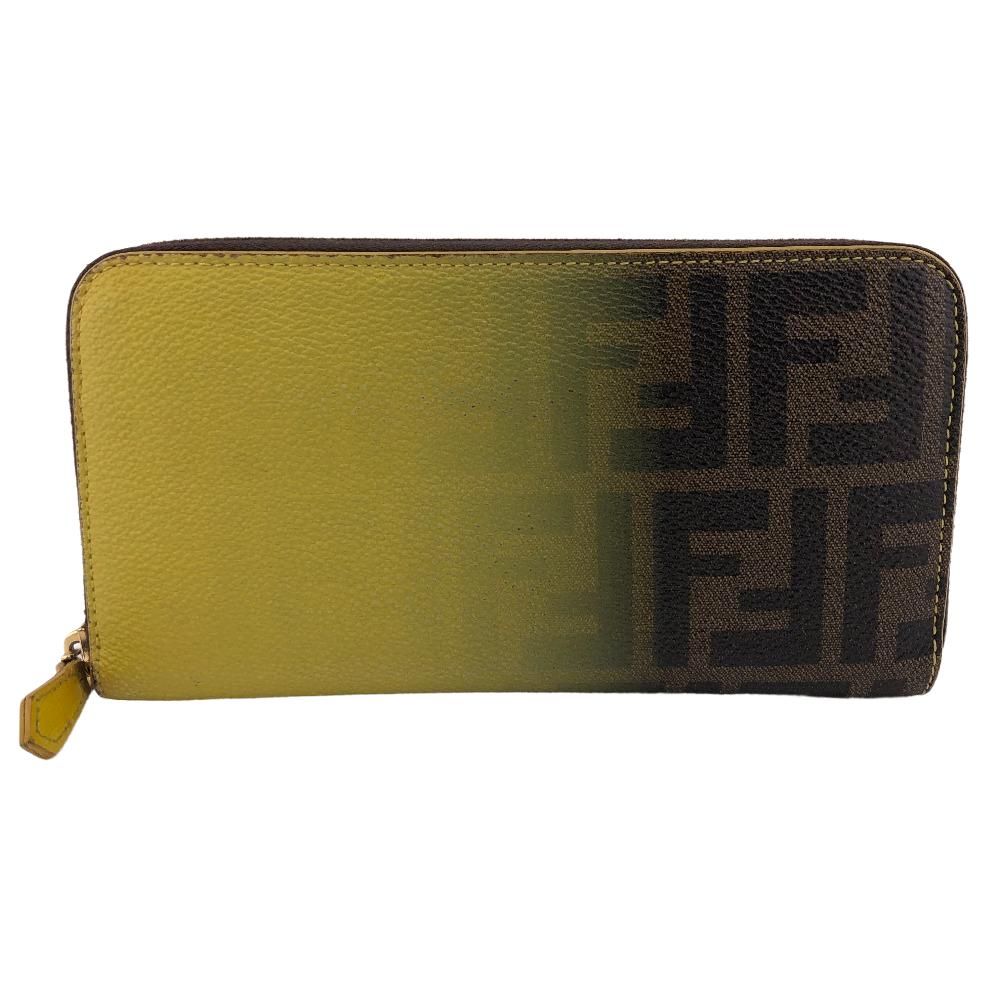 FENDI/フェンディ ズッカ柄 ラウンドファスナー グラデーション