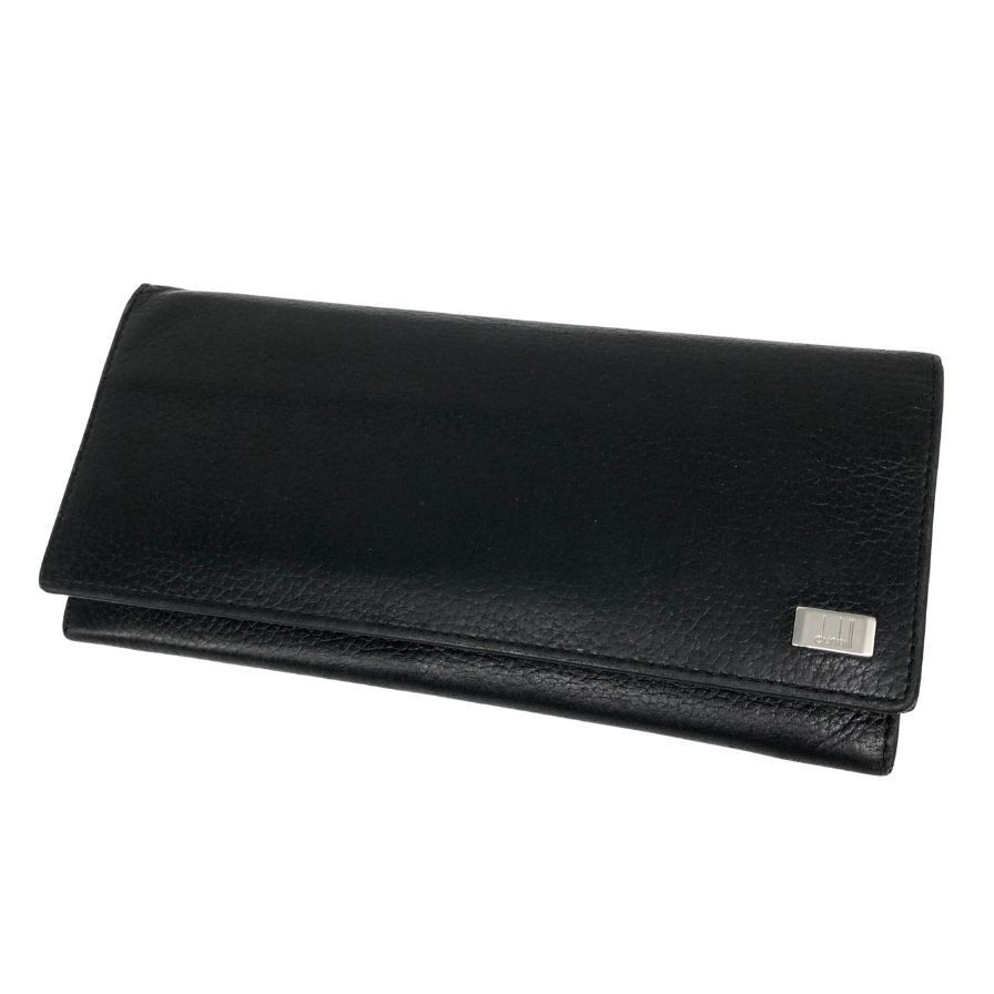 ダンヒル　長財布二つ折り　レザーブラック dunhill ダンヒル 長財布 二つ折り財布 レザー 黒 /TK メンズ