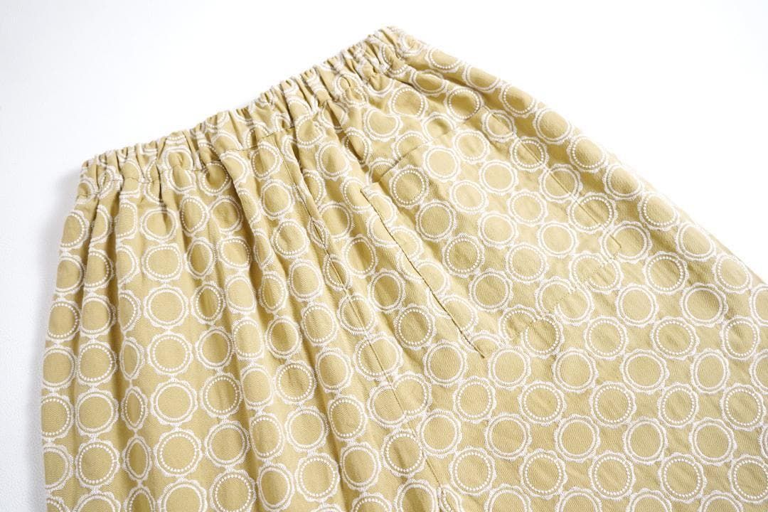 【数量限定】 117y* タグ付 ツハルバイサマンサモスモス リングタイル刺繍 パンツ