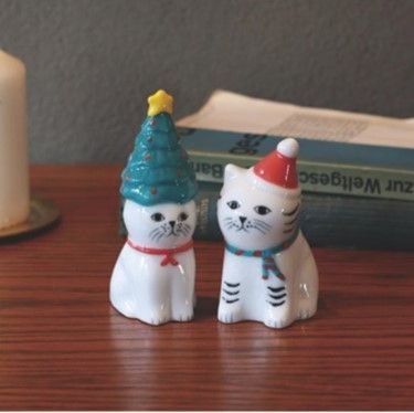 ☆彡在庫限り☆彡【Zappy / ザッピー】ねこのクリスマスオブジェ 2個