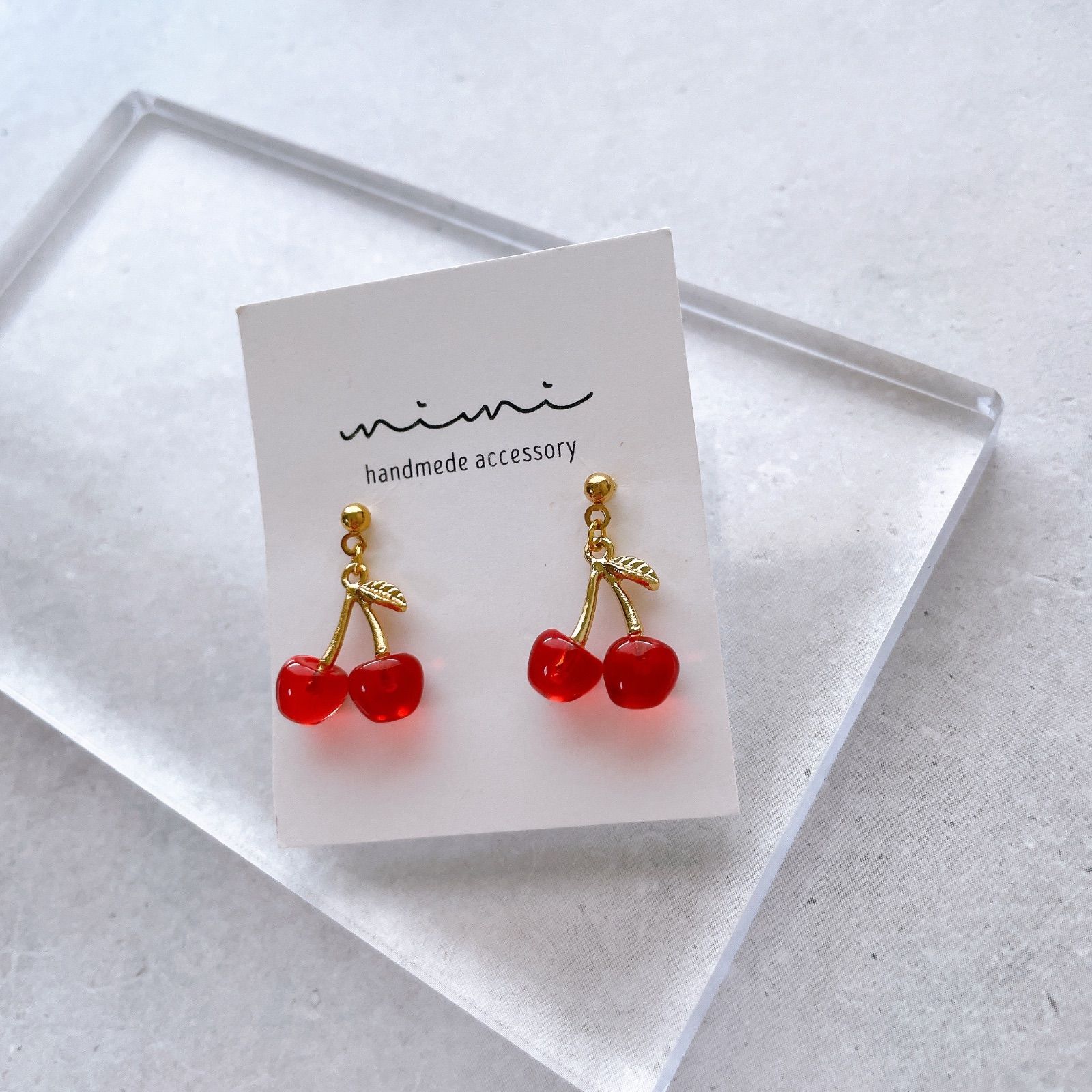 ハンドメイド ピアス イヤリング - メルカリ