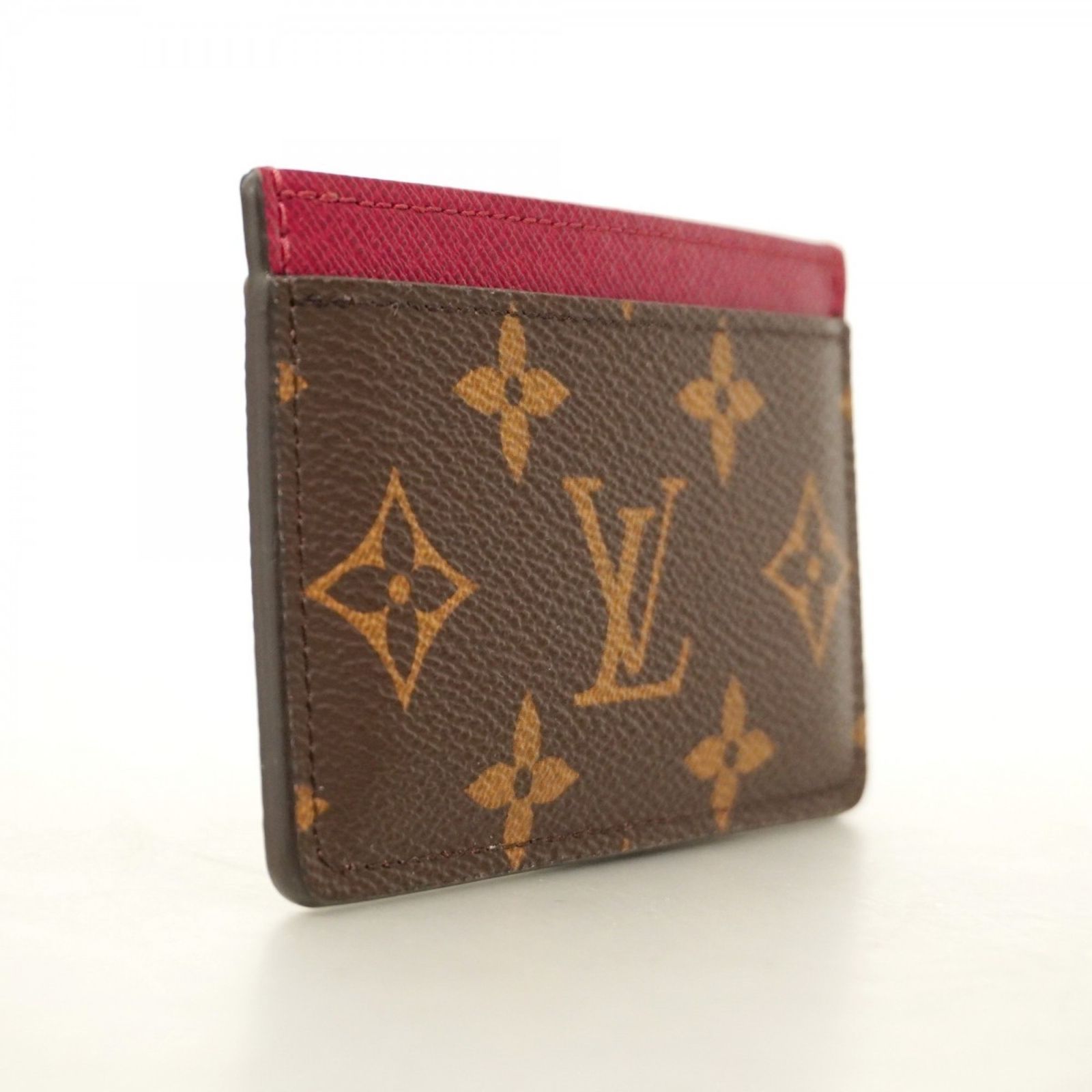 ルイ ヴィトン Louis Vuitton ルイ ヴィトン 名刺入れ カードケース モノグラム ポルトカルトサーンプル M60703 フューシャレディース