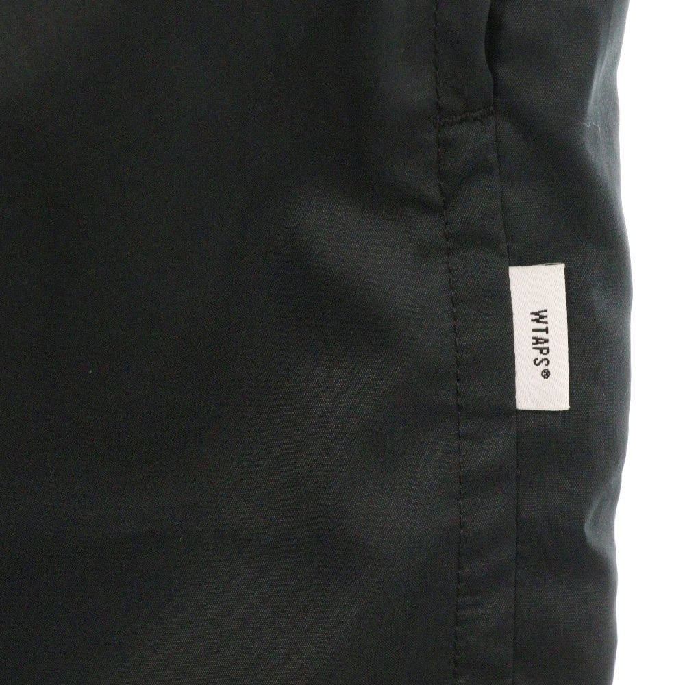 WTAPS ダブルタップス 19AW ACADEMY / TROUSERS. POLY. TAFFETA 192TQDT-PTM01 アカデミー トラウザーズ トラックパンツ ブラック WTAPS (ダブルタップス) 19AW ACADEMY / TROUSERS. POLY. TAFFETA