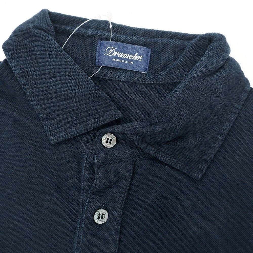 【極美品イタリア製】Drumohr ドルモア ポロシャツ ネイビー 上質コットン 別注】DRUMOHR / ショートスリーブ ポロシャツ（ポロシャツ