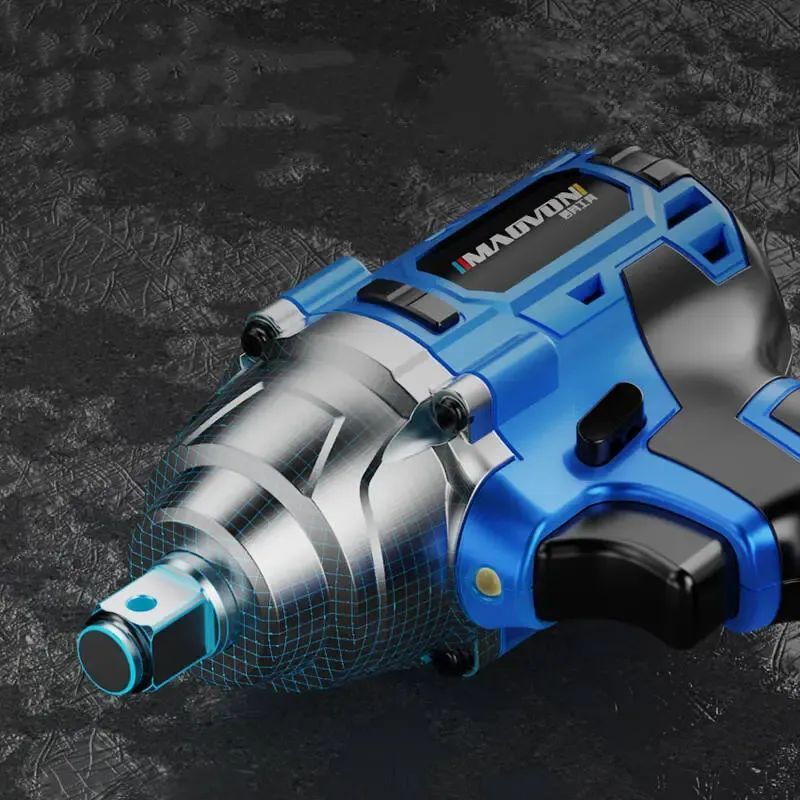 ブラシレスリチウム電気レンチ電動プレート電気レンチ電動レンチ大ねじり風砲架橋工の蒸気修理無段変速正逆転両用