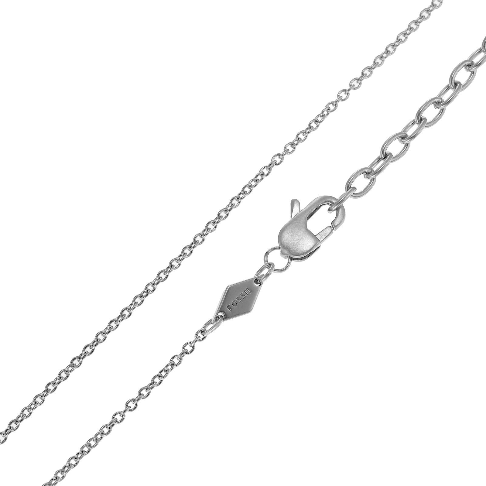 数量 TEXTURE LINEAR ステンレススチール HARLOW メンズ チェーンネックレス JF04564040 Fossil