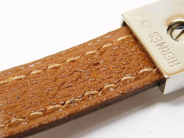 美品 エルメス □ プスプス □にF刻印 ブレスレット レザー