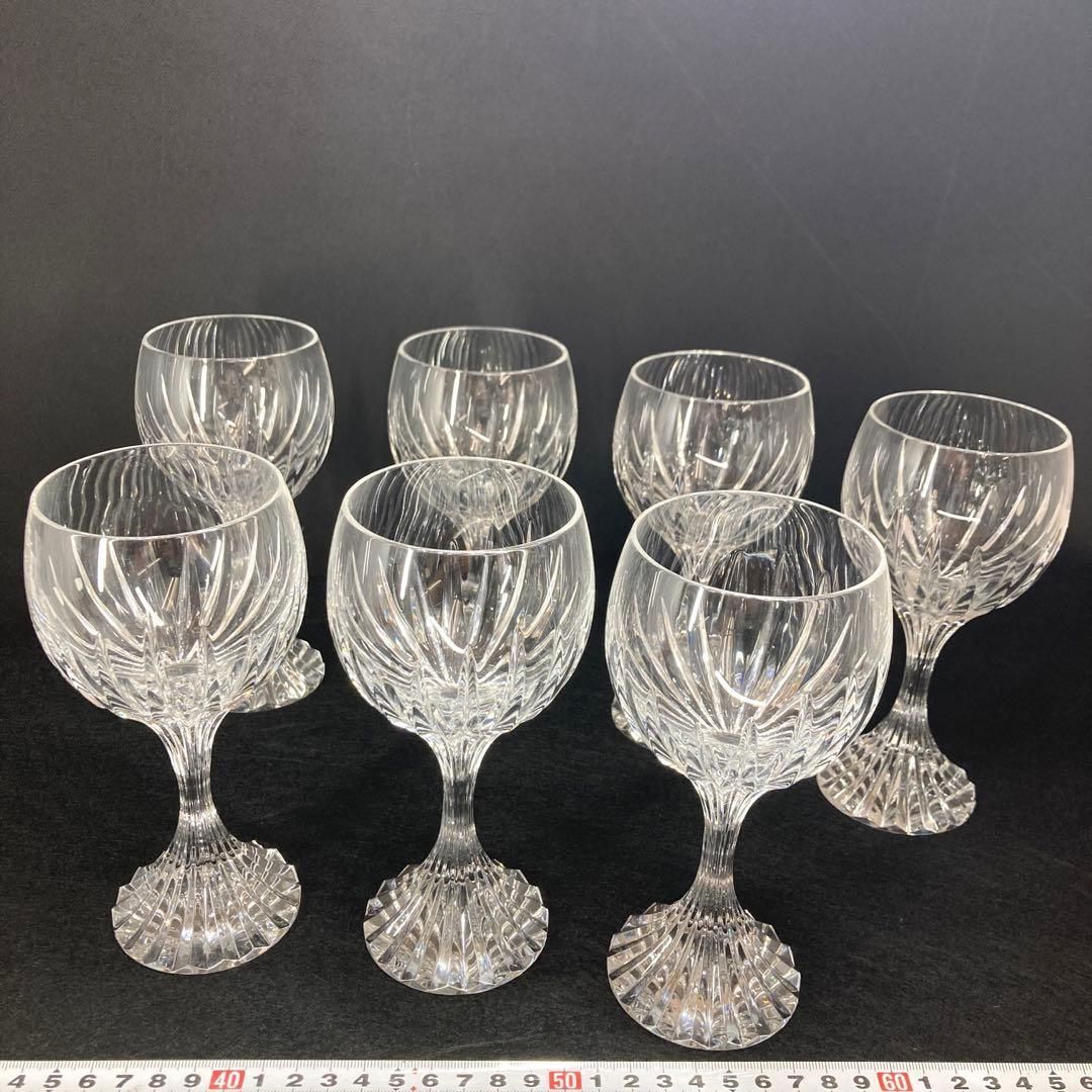 洋3バカラ マッセナ ワイングラス 7点高さ16.2㎝トニサ東な6-1107