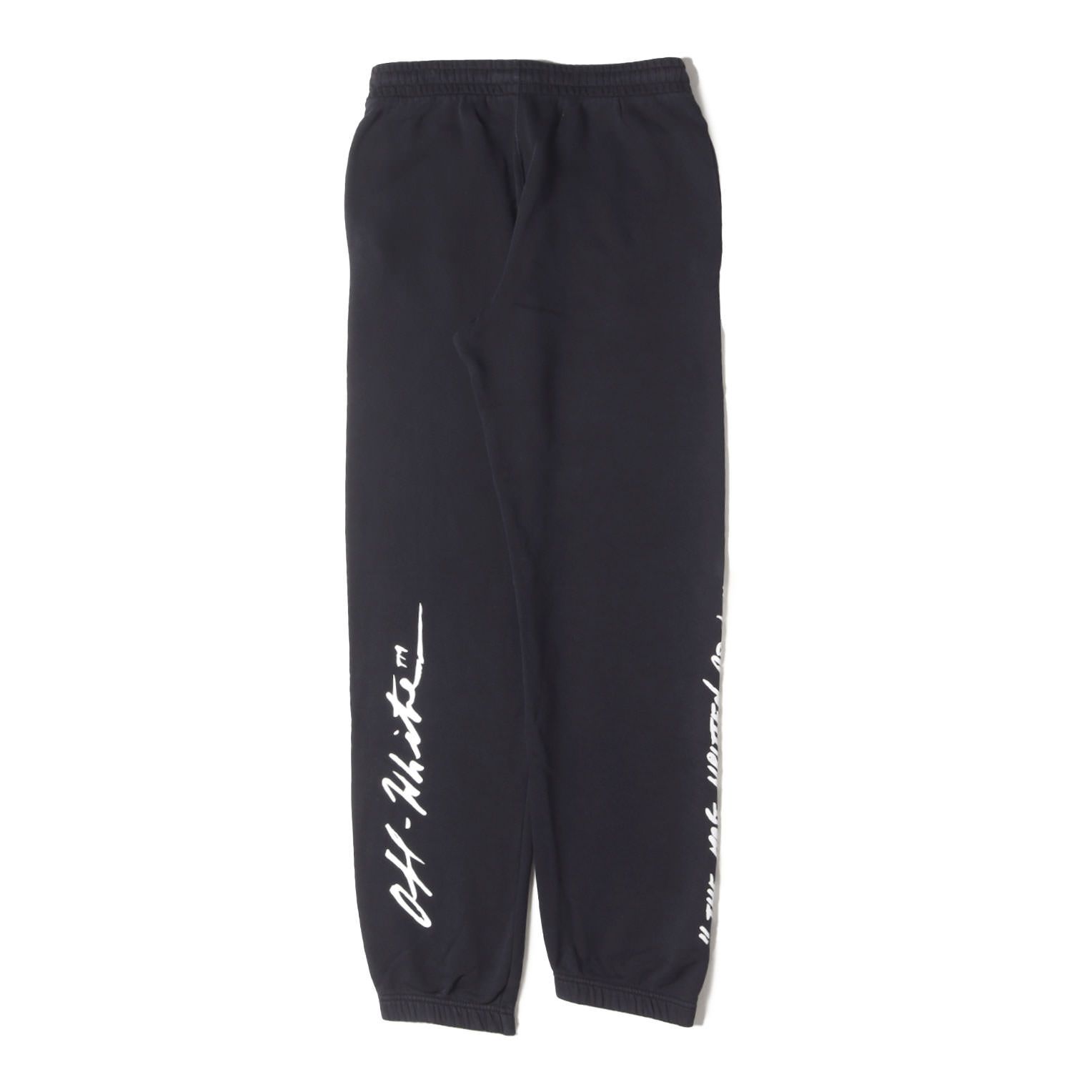 OFF-WHITE オフホワイト パンツ 黒 ブラック サイズ:S | ロゴ モナリザ