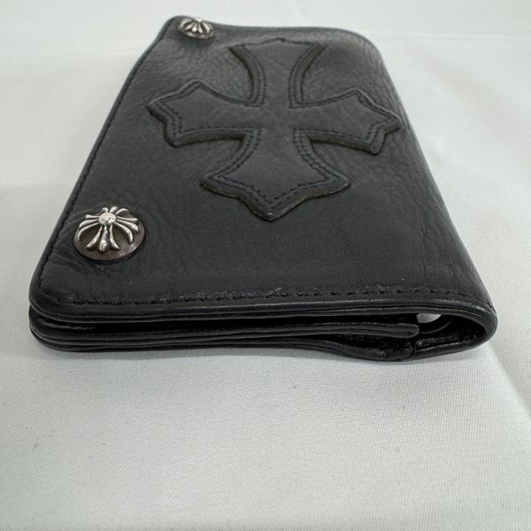 【CHROME HEARTS  / クロムハーツ】 折り財布 / クロスボール CHROME HEARTS クロムハーツ 1スナップ クロスボール セメタリー
