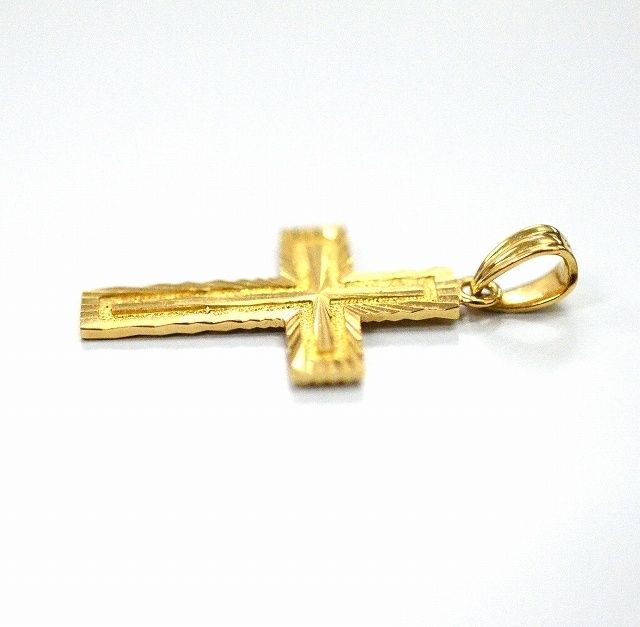 【極美品】TSUTSUMI K18イエローゴールドクロスペンダント 極美品】TSUTSUMI K18イエローゴールドクロスペンダント