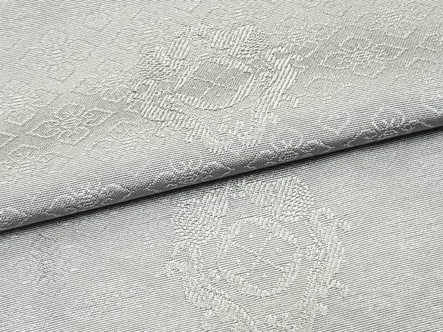 色無地 流水地模様 白梅鼠色 しつけ糸 K-5224 色無地 流水地模様 白梅