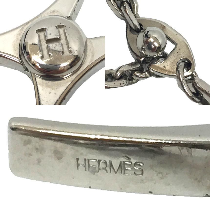 HERMES エルメス フィルー グローブホルダー シルバー チャーム