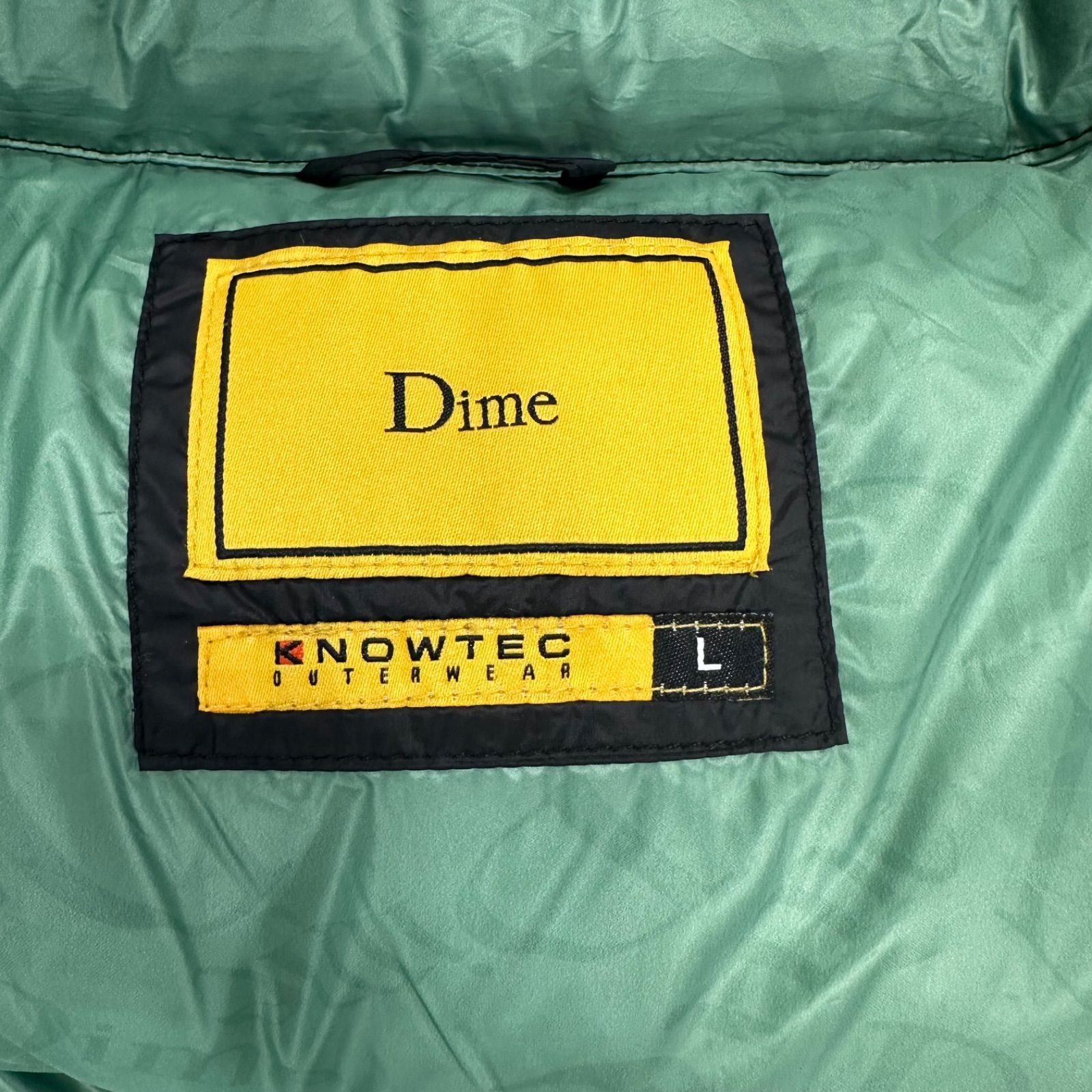 70】Dime ダイム ダウンジャケット アウター ブラック L ストリート 