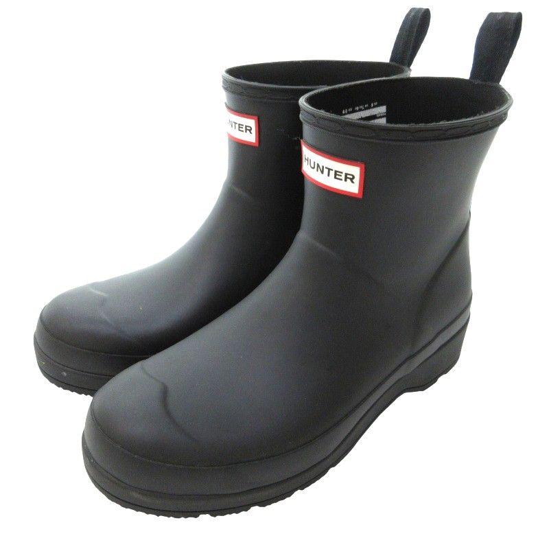 冬ギフト  ハンター BOOT BACKSTRAP DOT HUNTER SHORT PLAY 美品 HUNTER 靴