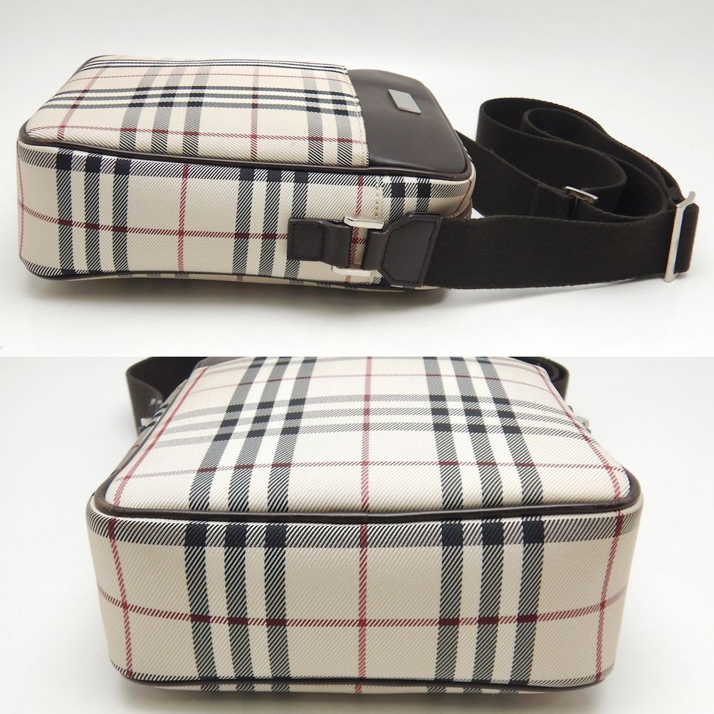 バーバリー　ショルダーバッグ　ノバチェック　ブラウン　067 BURBERRY バーバリー ノバチェックワンショルダーバッグ