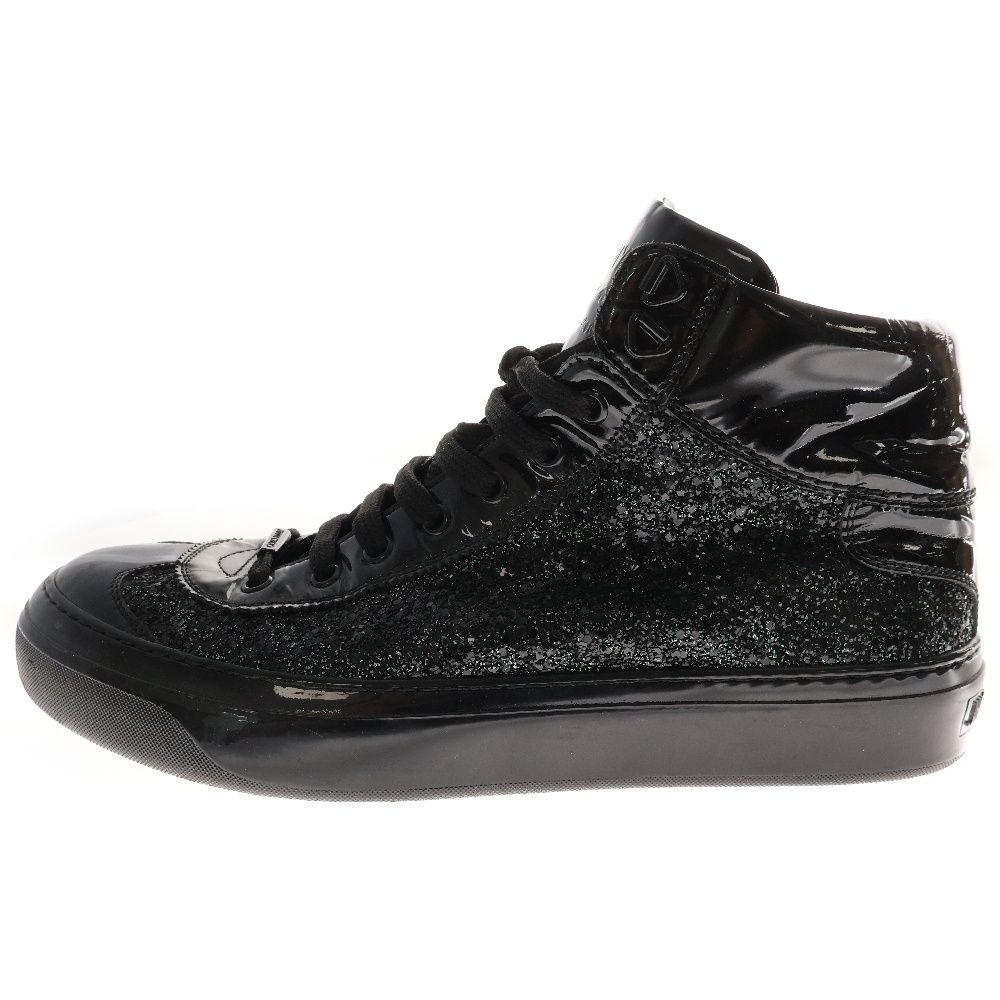 ジミーチュウ エナメルブラックシューズ