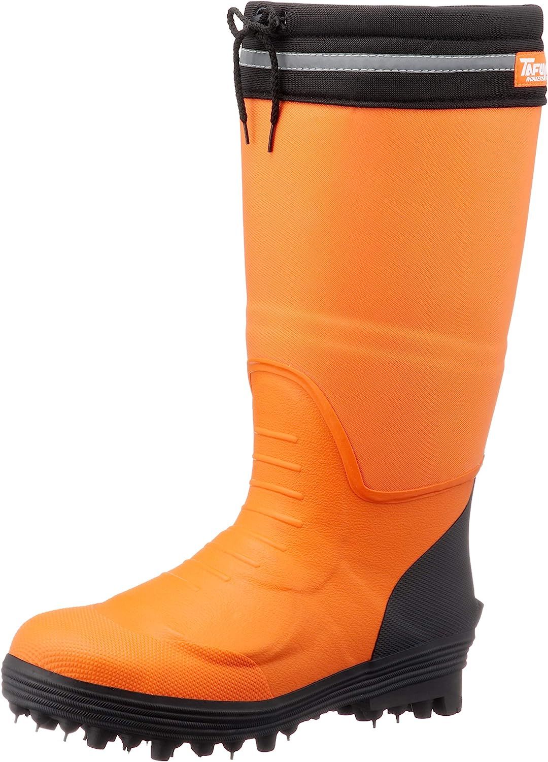 Amazonから発送 ソウカイドウ 甲プロテクト 安全スパイク長靴 スパイクタフマン プロ メンズ オレンジ 26.0 cm