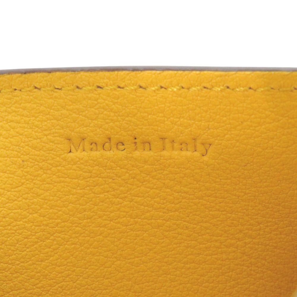 新品同様 モロー パリ レザー イエロー 二つ折り財布 黄 1178 MOREAU  