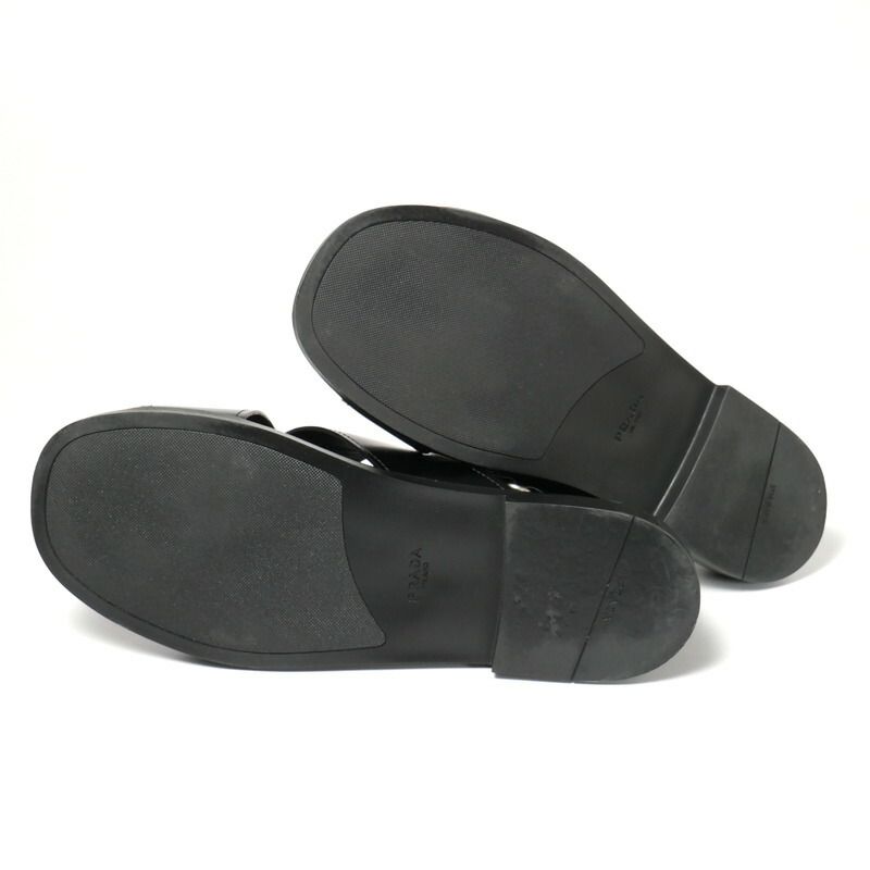 PRADA プラダ レザー フラットサンダル ストラップサンダル レディース  