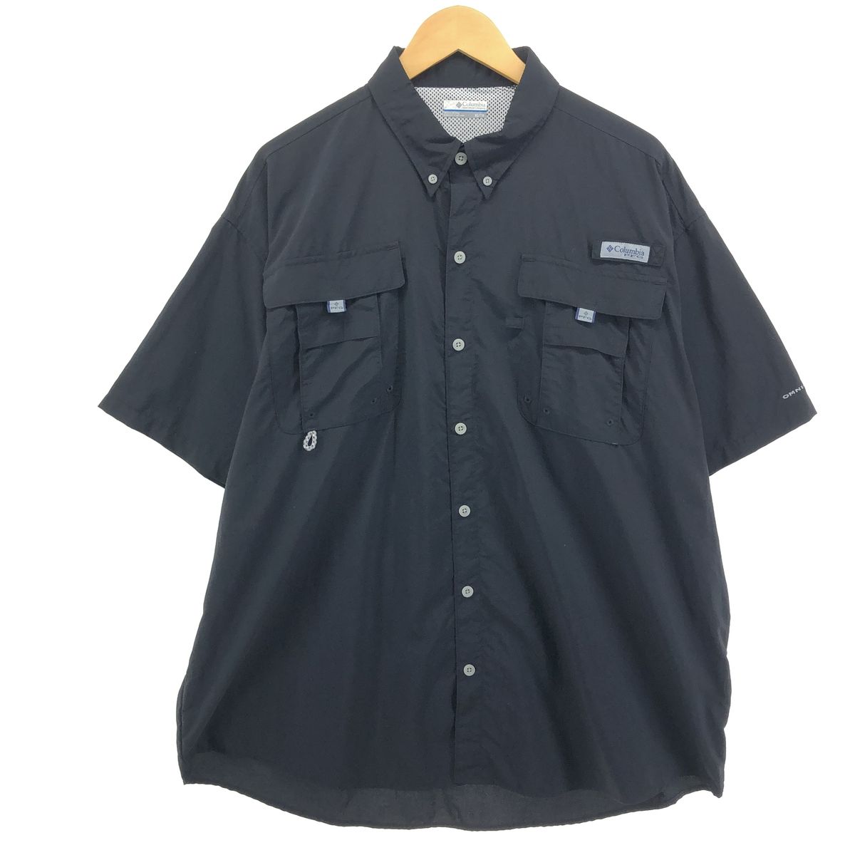 古着 コロンビア Columbia PFG OMNI-SHADE ボタンダウン 半袖