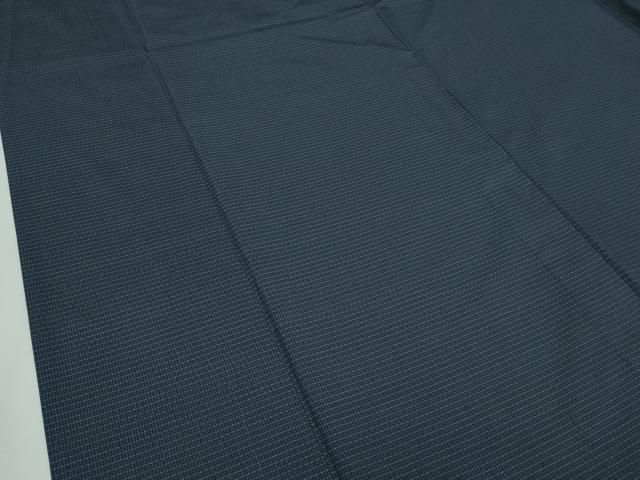 平和屋本店□極上 男性 銀座もとじ キングサイズ 本場大島紬 単衣 泥