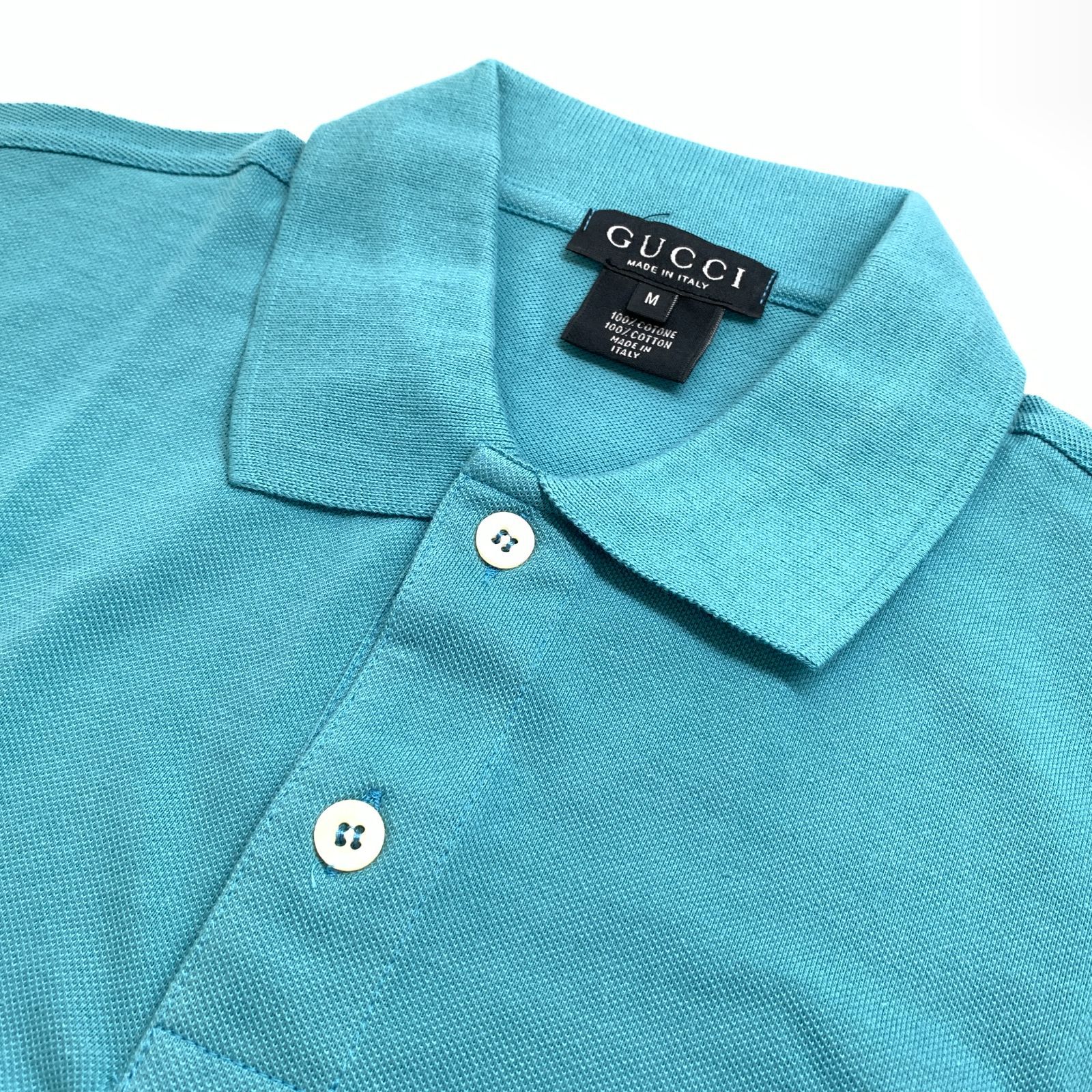 f001 H 美品 グッチ Gucci サイズM 襟シャツ 長袖シャツ