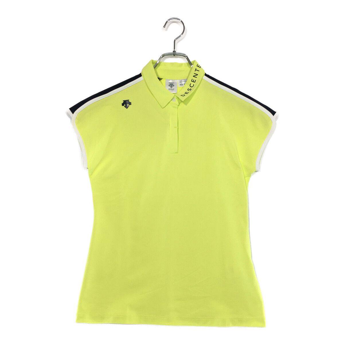 coco 中古 デサントゴルフ DESCENTE GOLF レディース 半袖ポロシャツ M 黄 イエロー 鹿の子 中古 レディース デサントゴルフ DESCENTE GOLF 半袖ポロシャツ