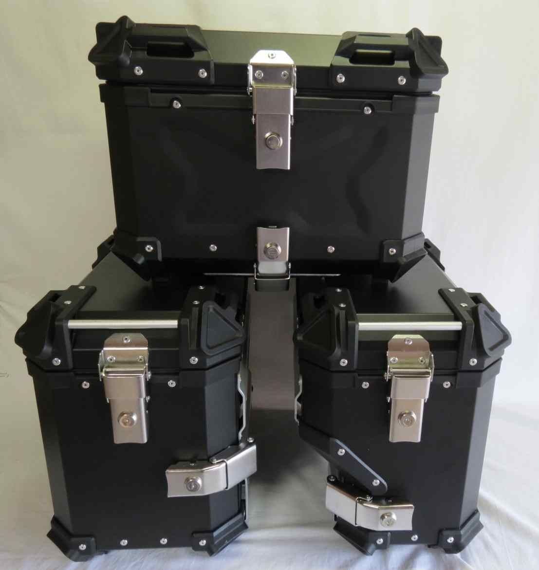 V-STROM 650 V-ストローム650XT 2017- サイドキャリア＆サイドBOX-B＆BOX-B 5点セット黒