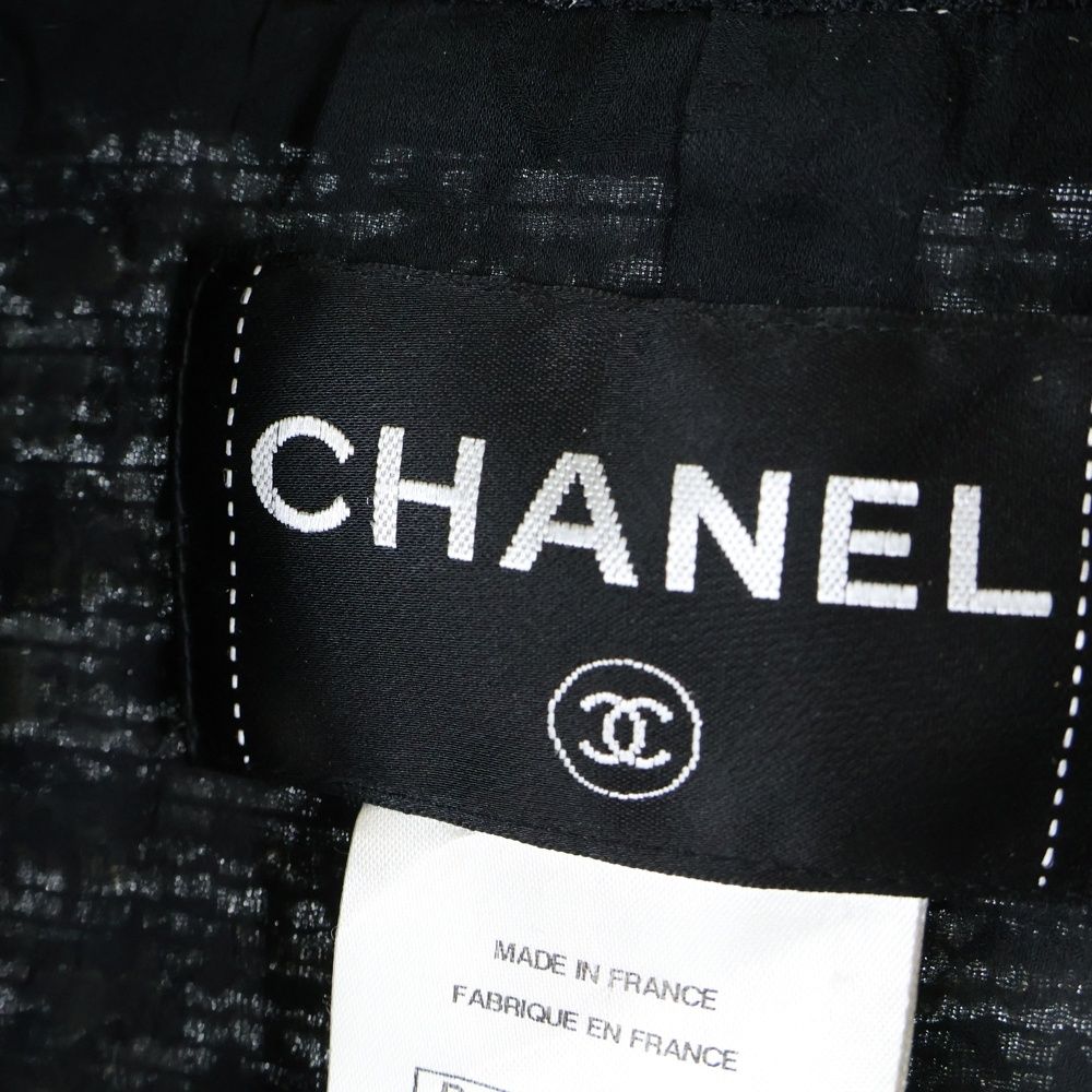 人気アイテムお得に購入！ CHANEL シャネル ココマーク ココボタンツイードダブルブレストチェスターコート ジャケット ブラック ホワイト レディース P41804W04950 多彩な品揃え。