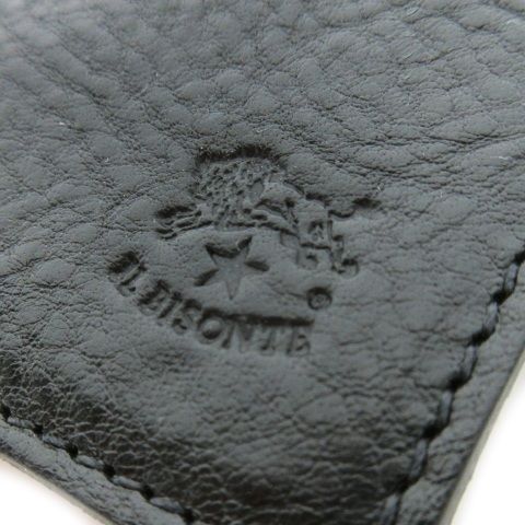 ほぼ未使用　イルビゾンテ　メタリック　長財布　レザー　札入れ　小銭入れ　ロゴ刻印 イルビゾンテ IL BISONTE 二つ折り財布 ウォレット お札入れ