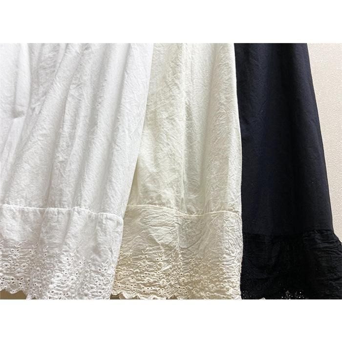 インナーワンピース ペチコート 綿 レース 春 夏 キャミワンピース