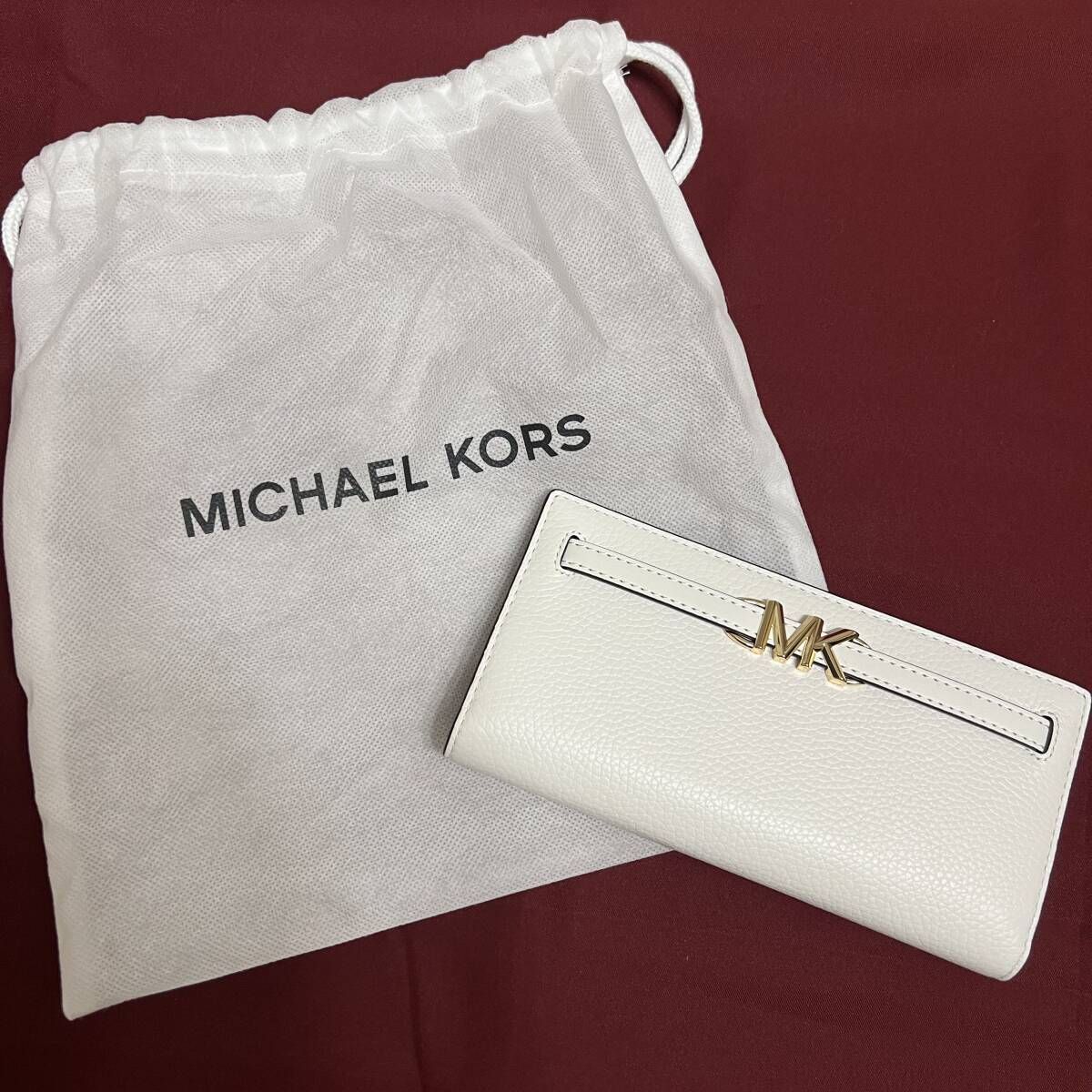MICHAEL KORS 長財布 ペブルドレザー ウォレット ラージ