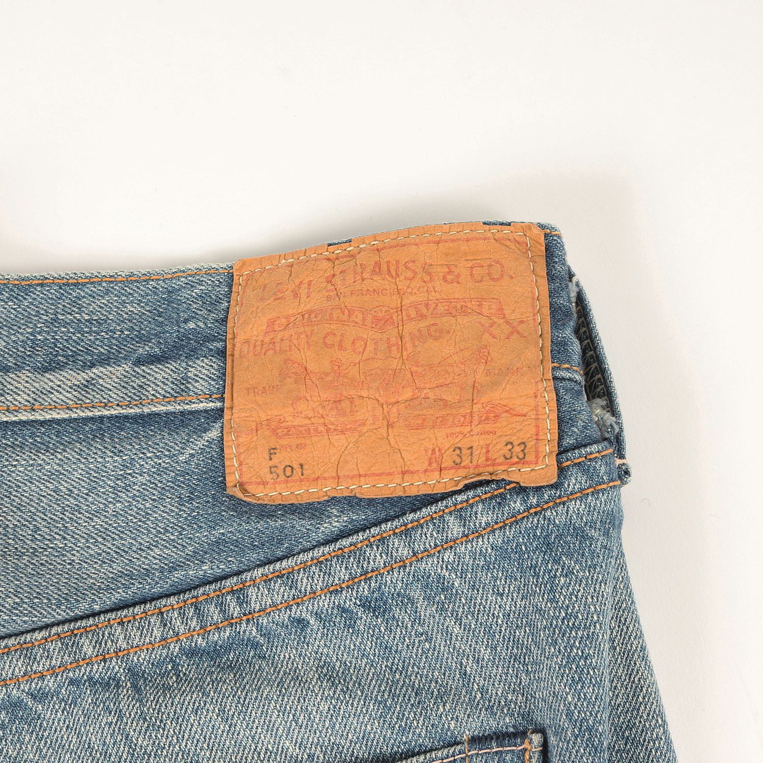 Levis / LVC リーバイス パンツ サイズ:31×33 / 00s 1967年復刻 501 BigE F TYPE ヴィンテージ加工 デニムパンツ (67501-0003 / 日本製) / インディゴ / 00年代 古着 / ボトムス ジーンズ ジーパン【メンズ】【中古】【K4438】 Levis / LVC リーバイス パンツ 31×33 / 00s 1967年復刻 501 BigE F