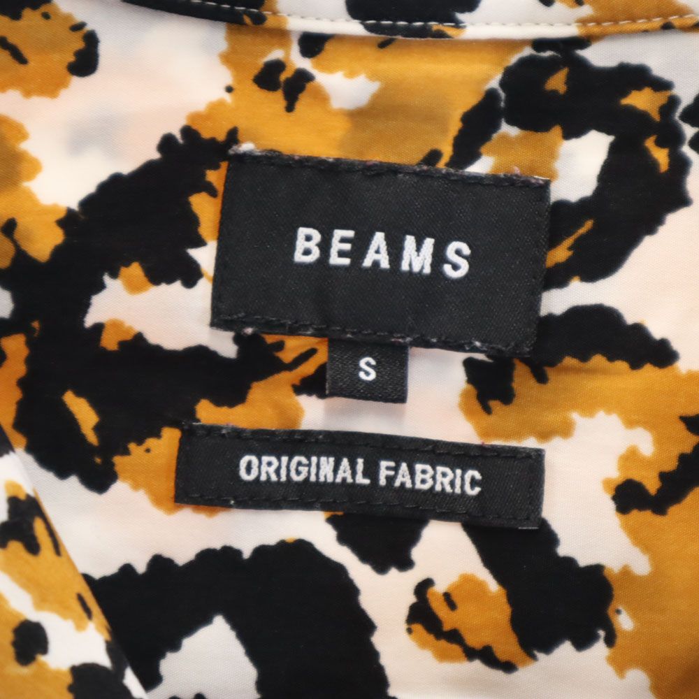 【美品】ビームス オープンカラー 半袖シャツ ヒョウ柄 L BEAMS 美品】ビームス オープンカラー 半袖シャツ ヒョウ柄 L BEAMS