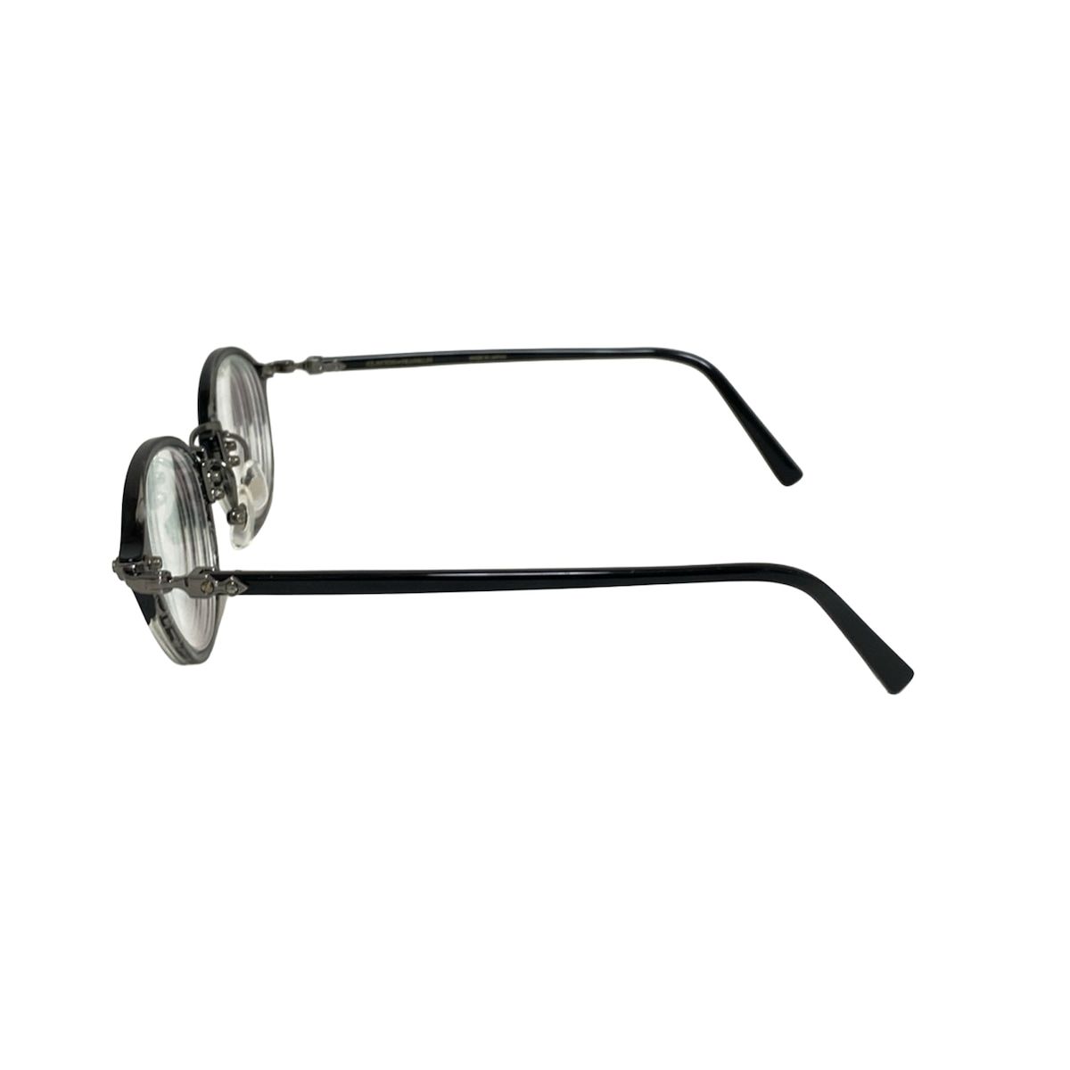 CLAYTON FRANKLIN クレイトン フランクリン メガネ - クリア×黒×ダークグレー 度入り