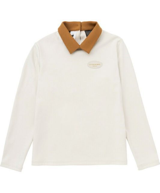 le coq sportif ルコック ヒートナビ 衿付き長袖シャツ ホワイト L QMWWJB06 WH | 衣類 服 ウエア トップス Tシャツ 長袖 ロングスリーブ シャツ 襟付き 光吸収発熱 吸汗 ストレッチ UVカット デイリー