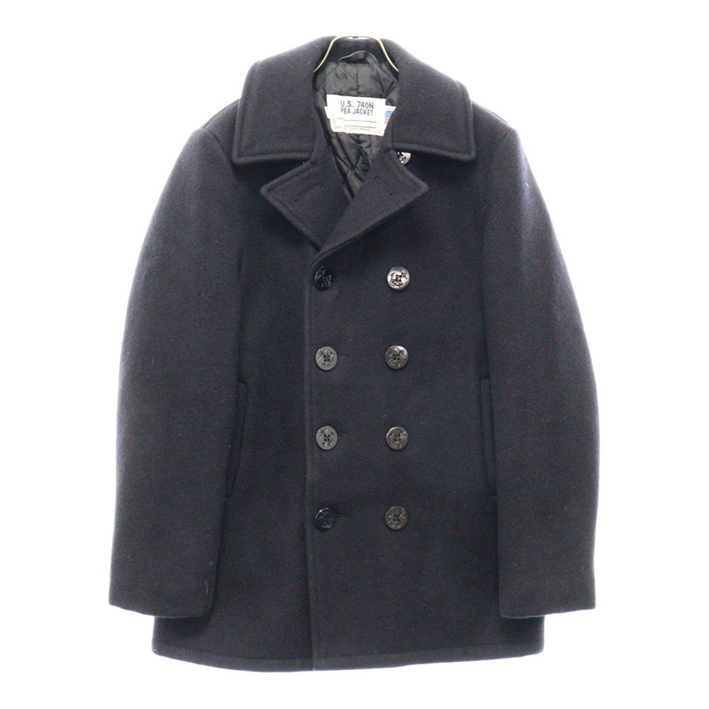 USA製 Schott ショット メルトン Pコート 34 ネイビー 紺 Schott N.Y.C ショット 7331 ロングメルトンピーコート ネイビー
